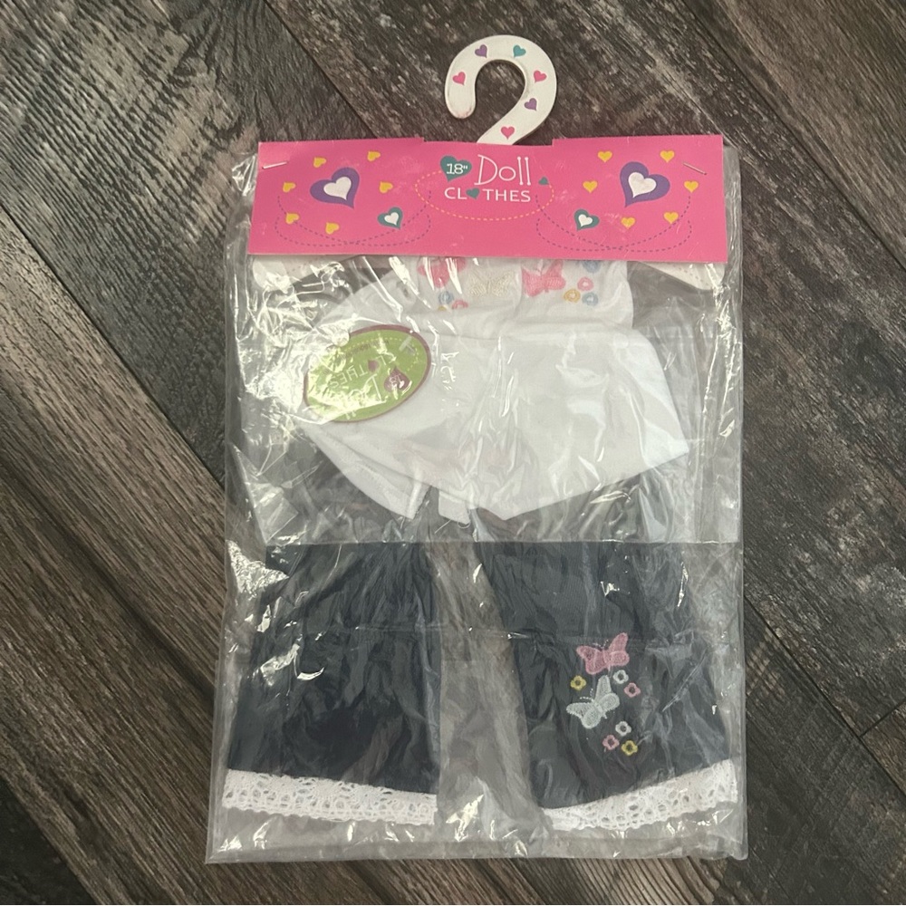 18” NWT 2000’s Doll Clothes Set Spring Butterfly Shirt Pants American Girl